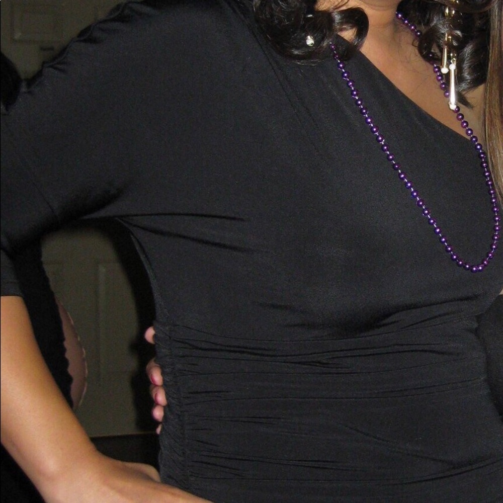 Express Ruched Asymmetrical Dress - Picture 4 of 4